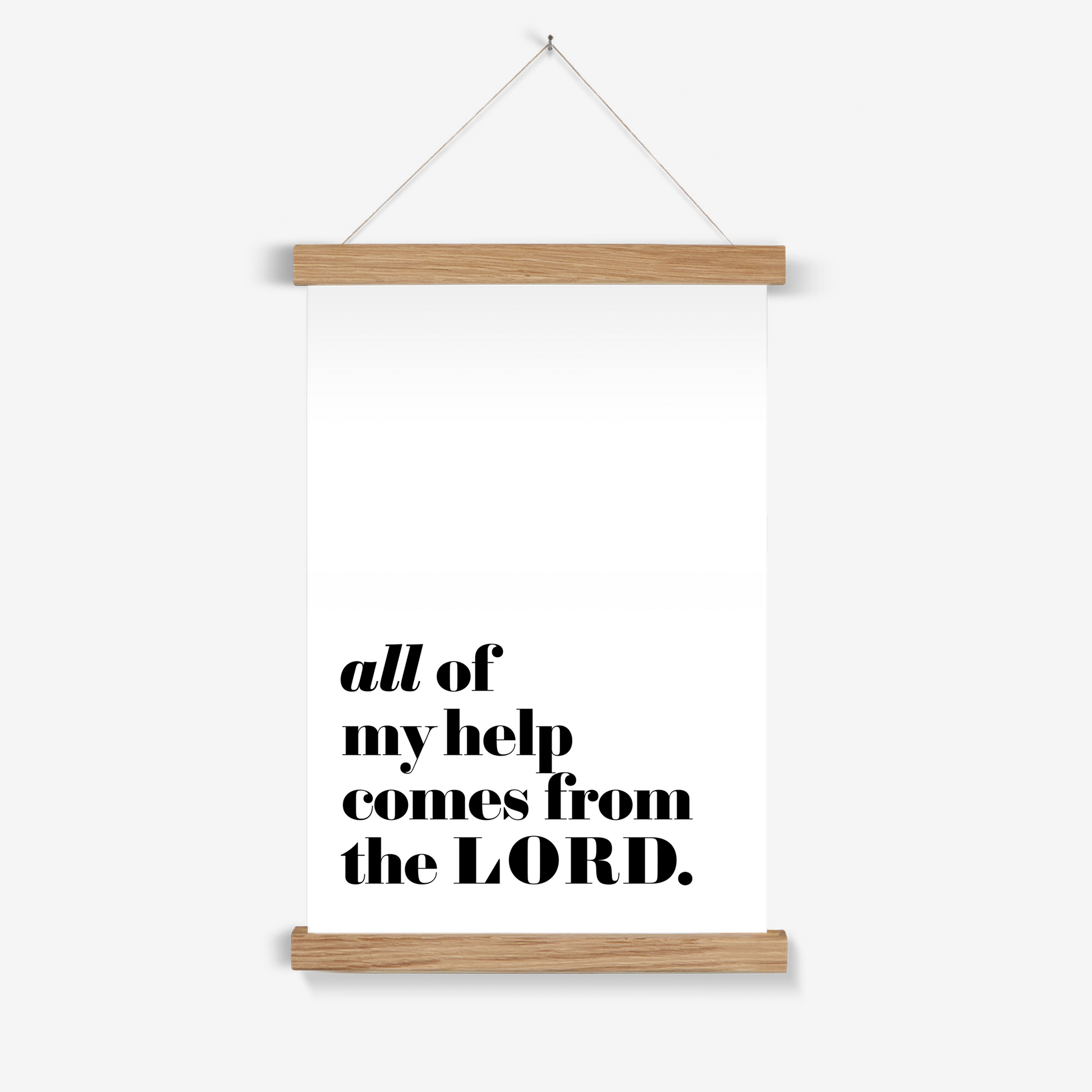 All of my help print - Faith Curated