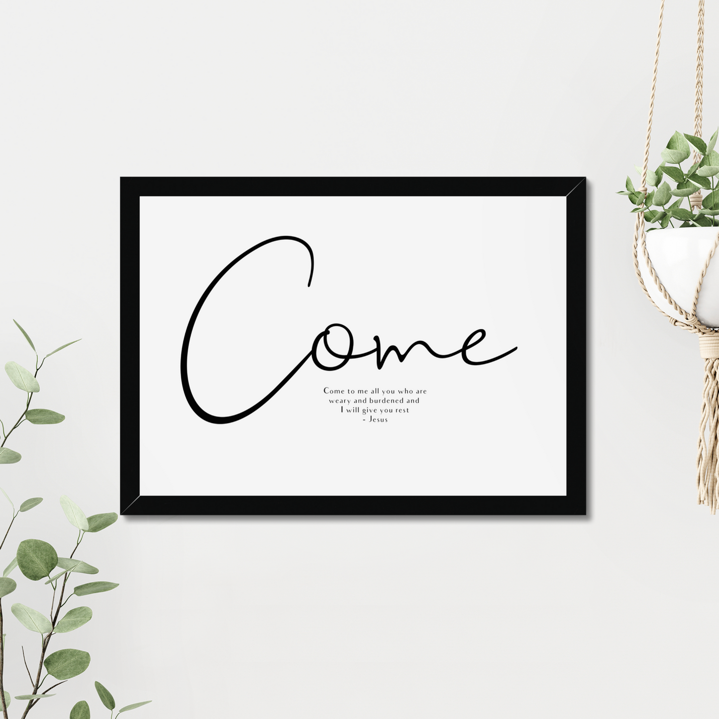 Come to me print - Faith Curated