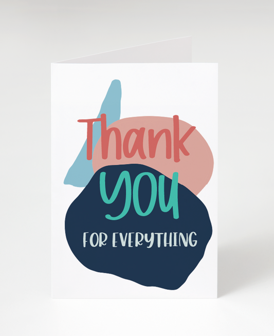 Thank you for everything card