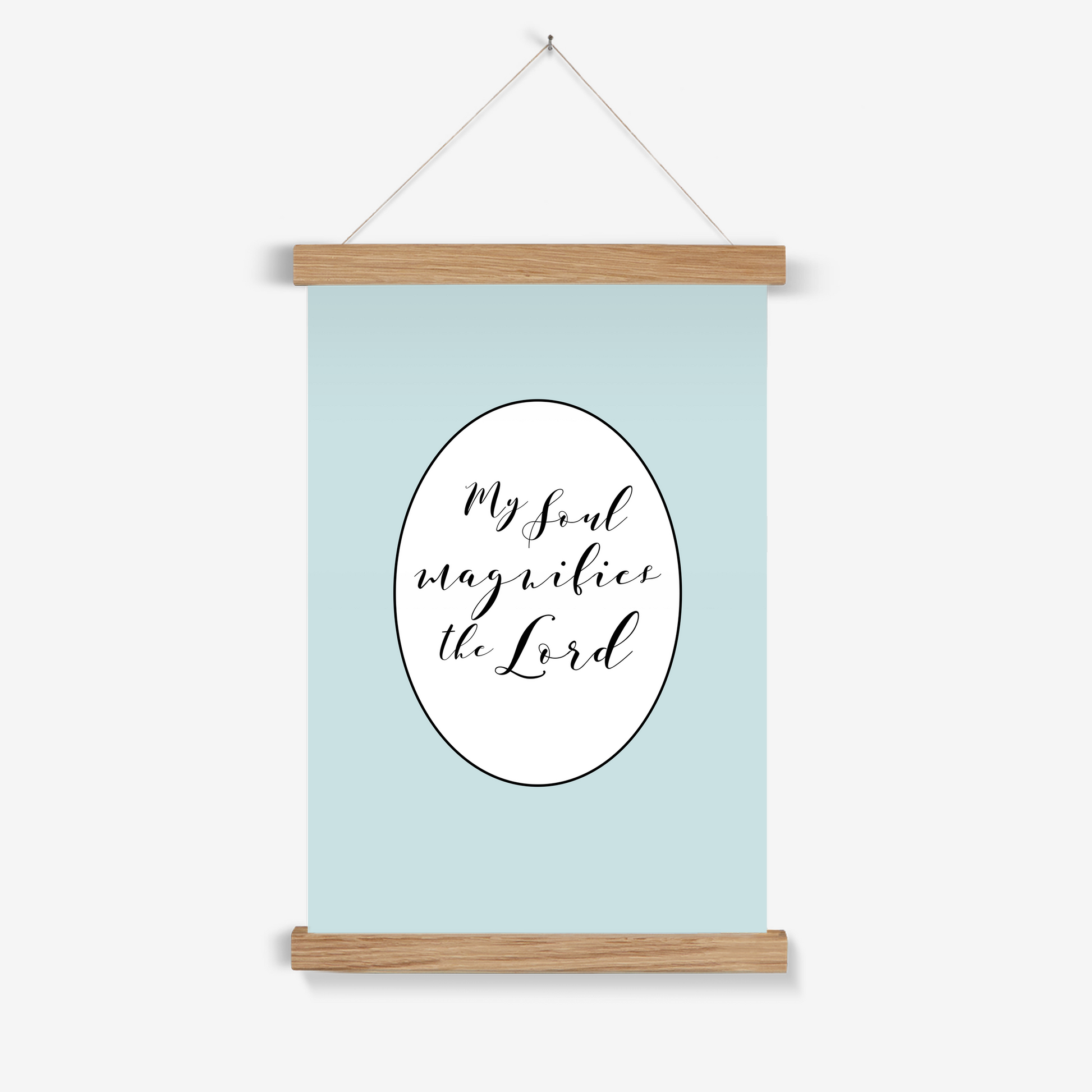 My soul magnifies the Lord print - Faith Curated