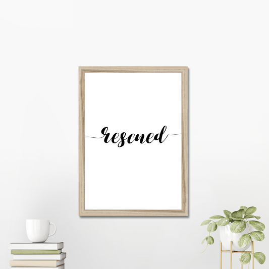 Rescued print - Faith Curated