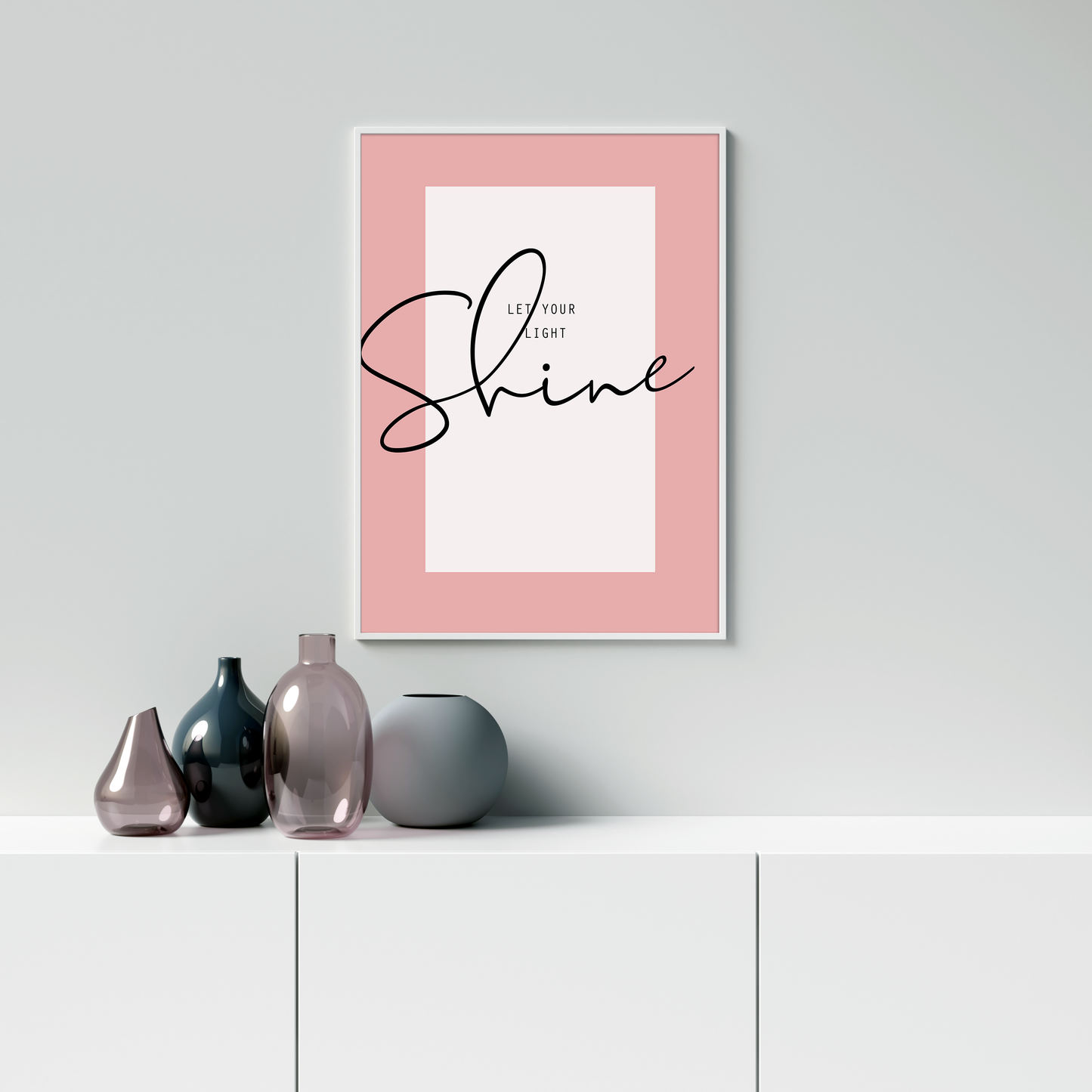 Let your light shine print - Faith Curated