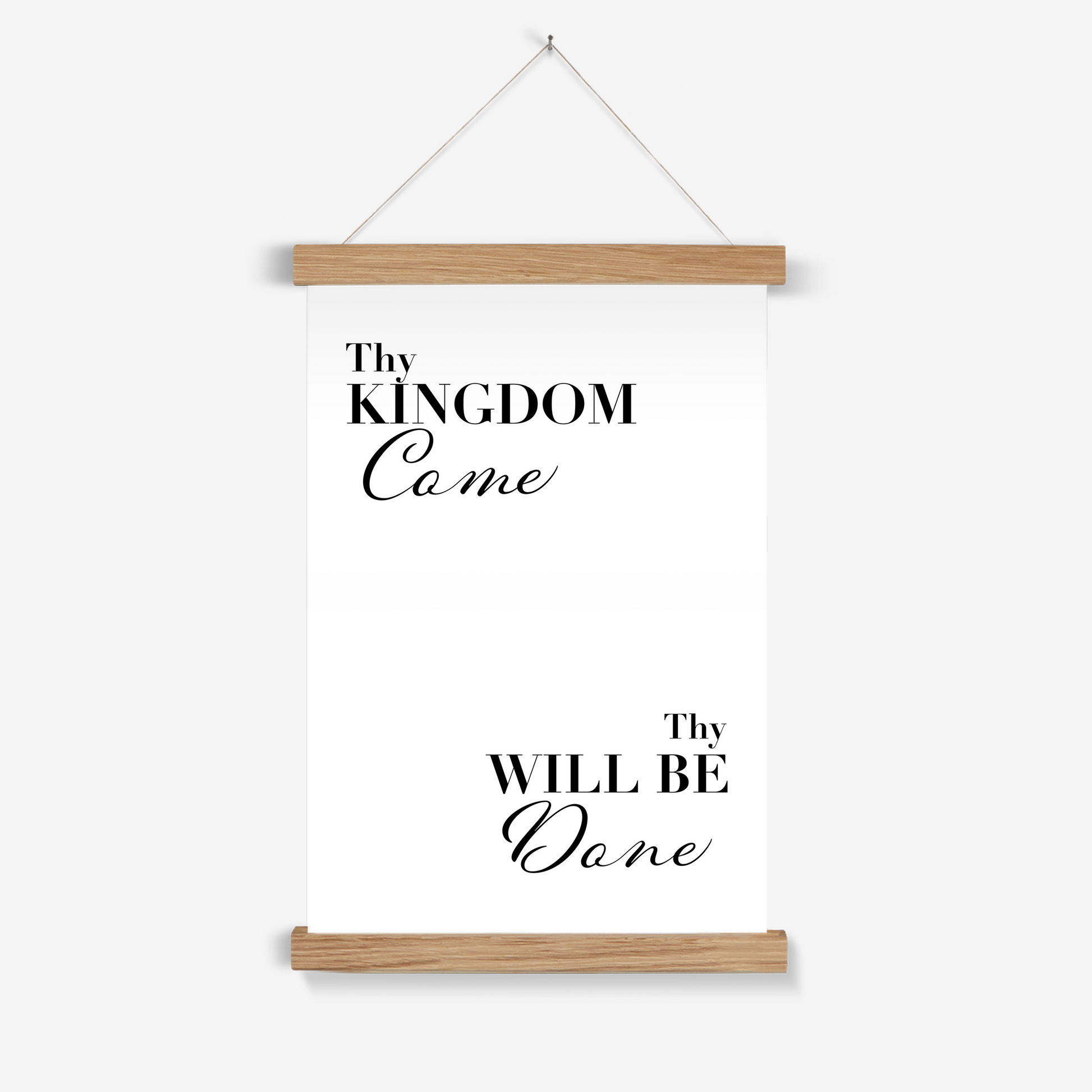Thy Kingdom Come - Thy Will Be Done print - Faith Curated