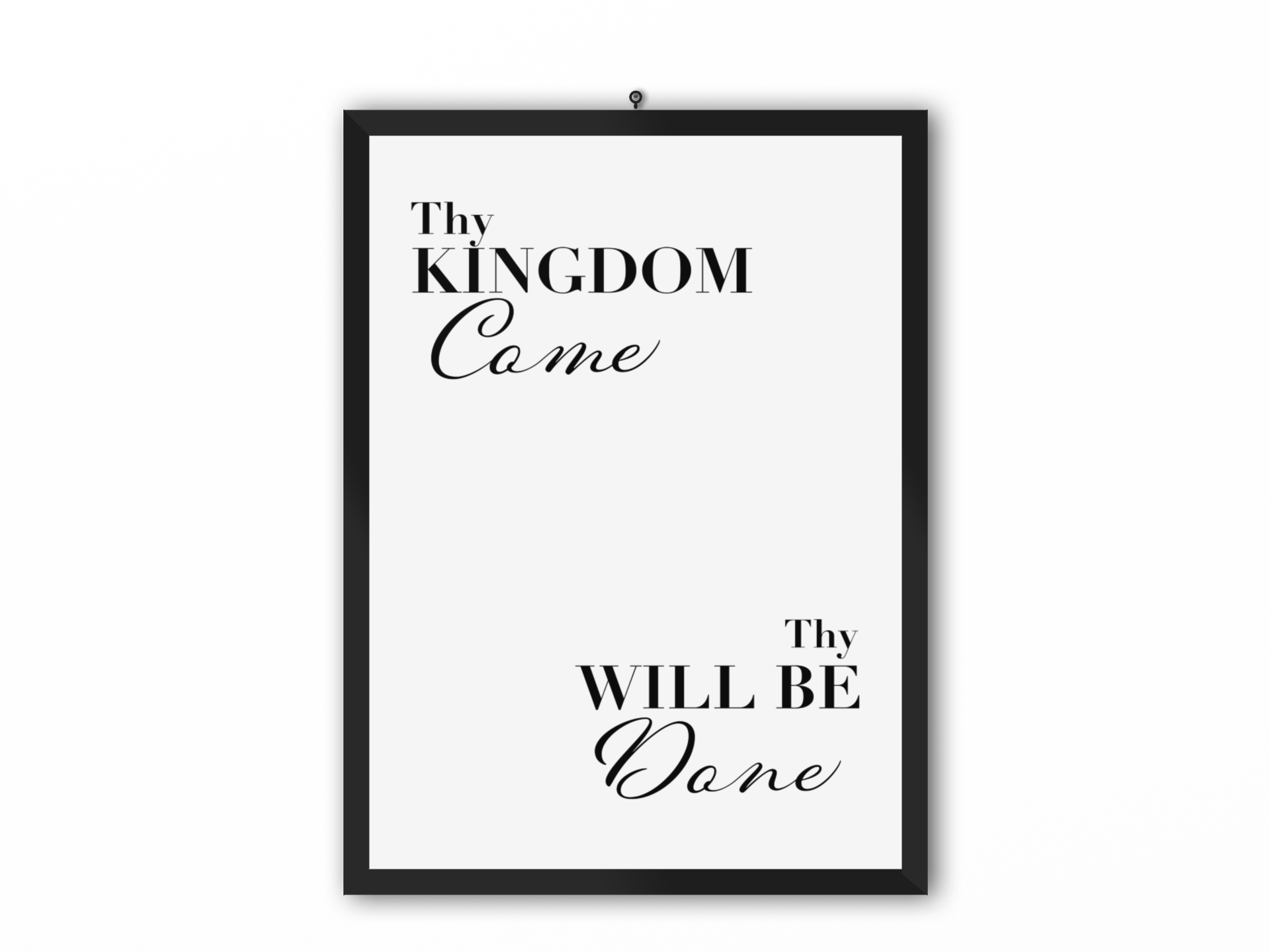 Thy Kingdom Come - Thy Will Be Done print - Faith Curated