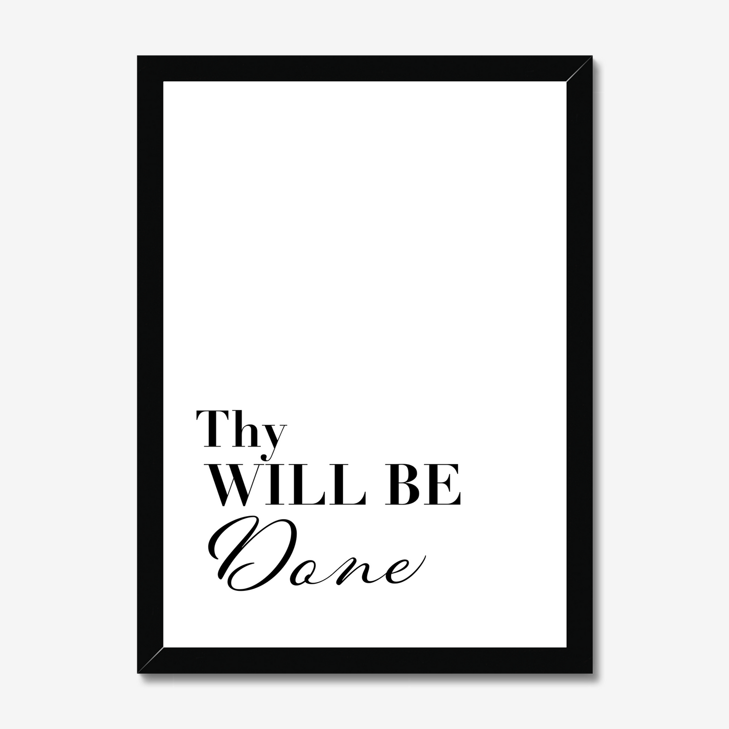 Thy Will Be Done print - Faith Curated