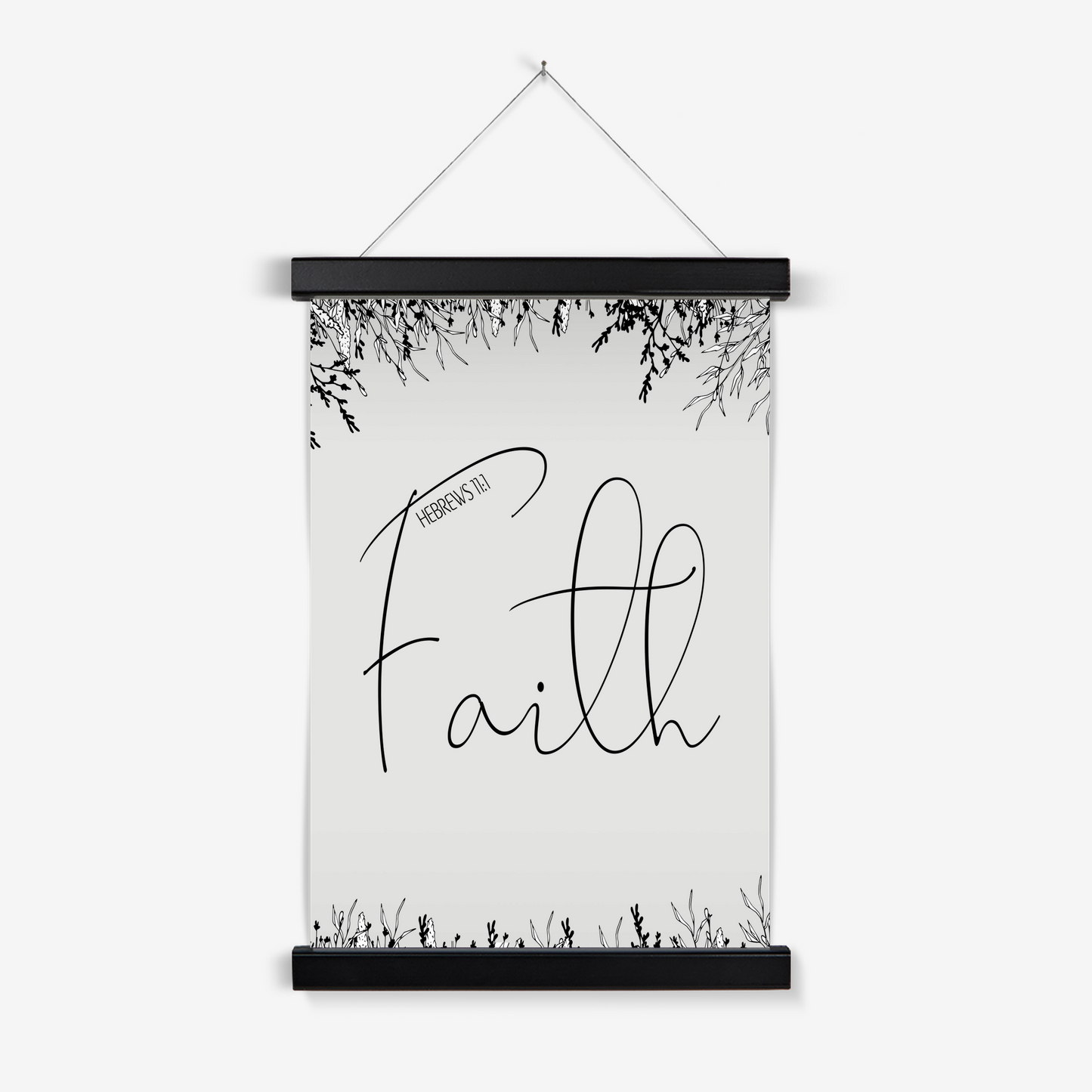Faith floral print
