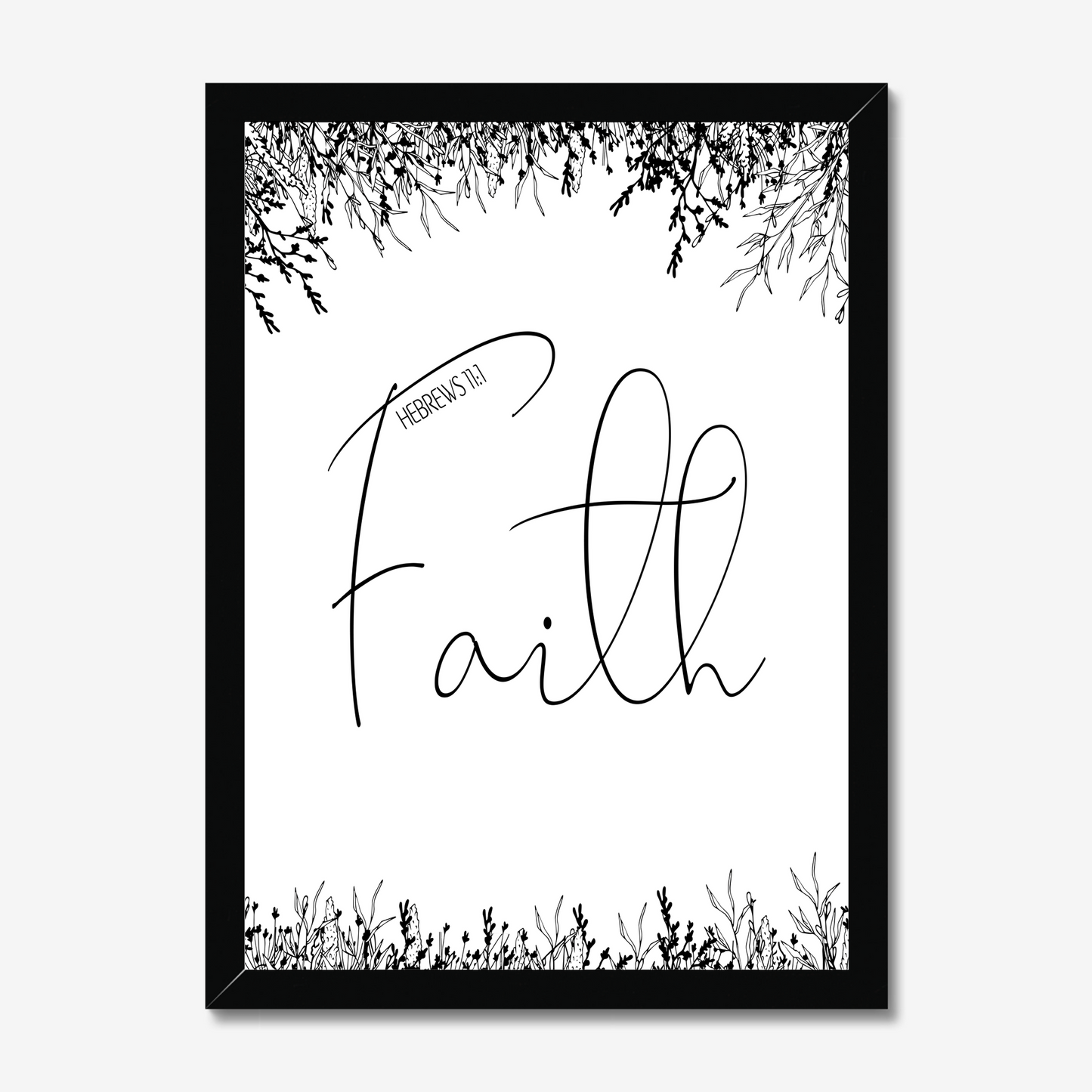 Faith floral print