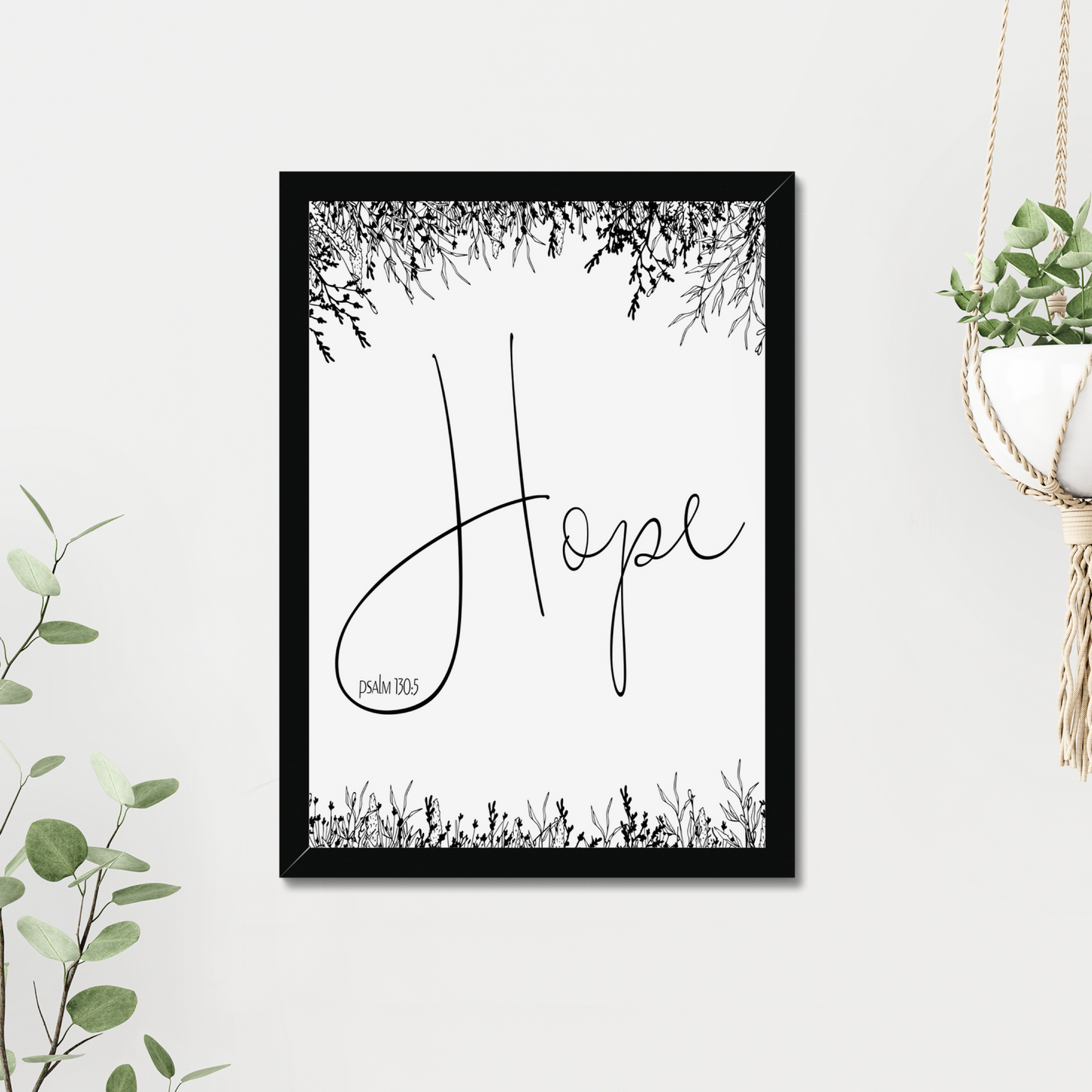 Hope floral print