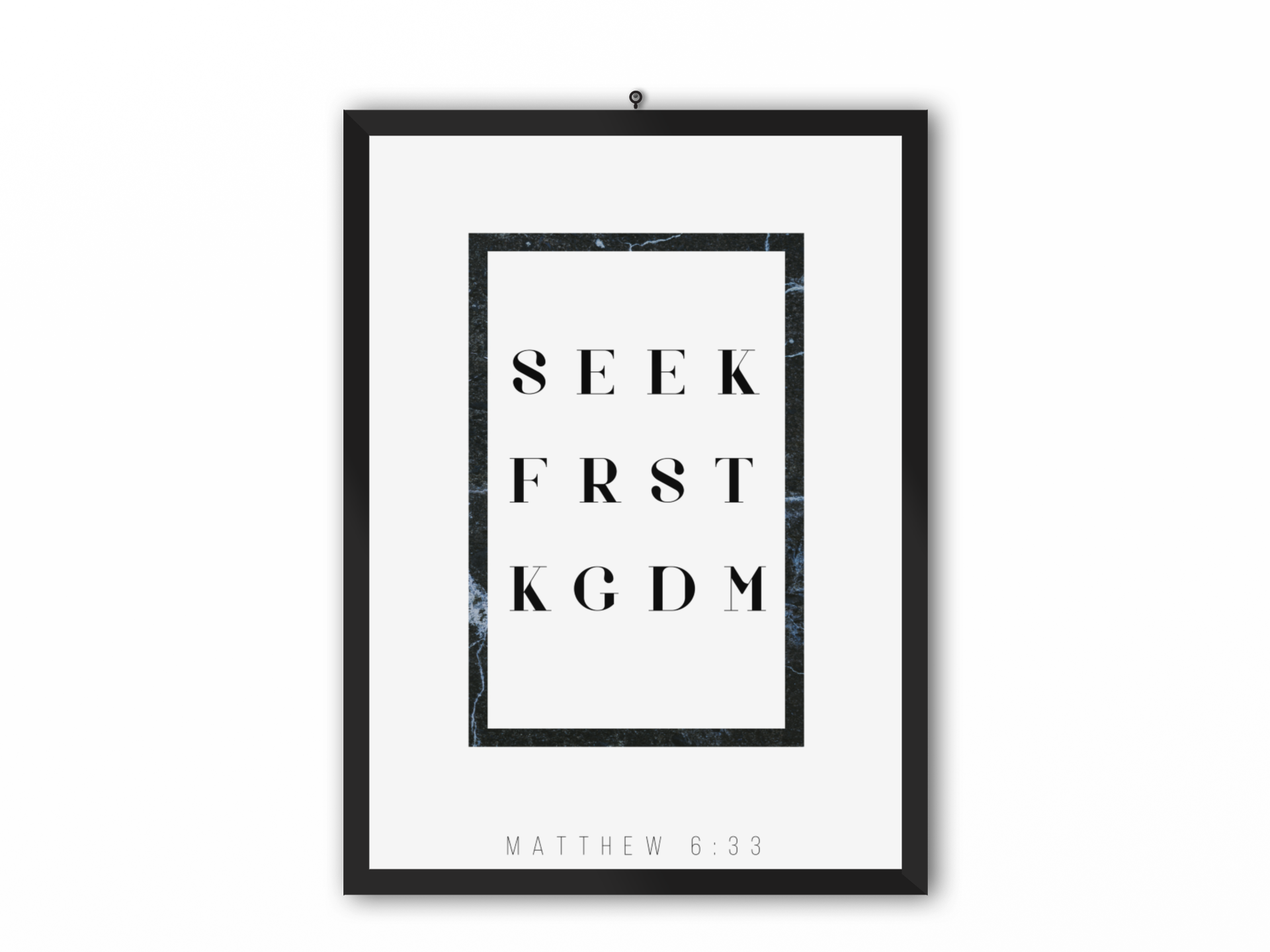 Seek first Kingdom print - Faith Curated